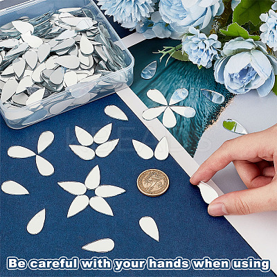 500Pcs Teardrop Glass Cabochons DIY-OC0011-79-1