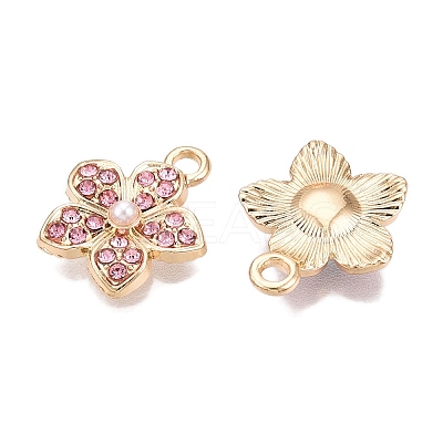 Rack Plating Alloy Pave Rhinestone Pendants FIND-N005-15B-1