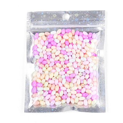 Glitter Holographic Star Plastic Packaging Yin-yang Resealable Bags OPP-N002-02F-1