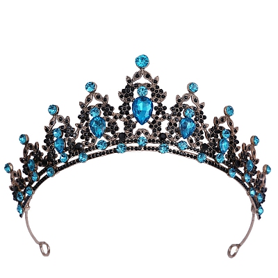 Alloy Rhinestone Crown Hair Bands PW-WG903DF-22-1