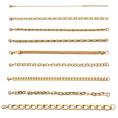 304 Stainless Steel Chain Bracelets STAS-TA0004-58-1