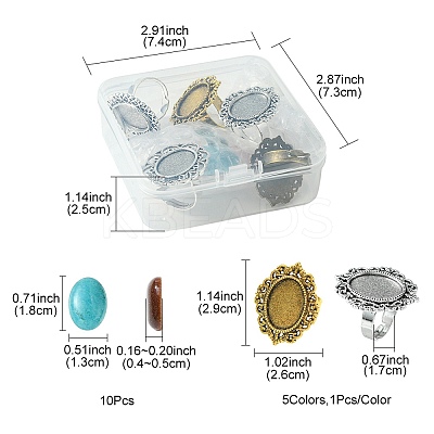 DIY Adjustable Ring Making Kit DIY-FS0005-49-1