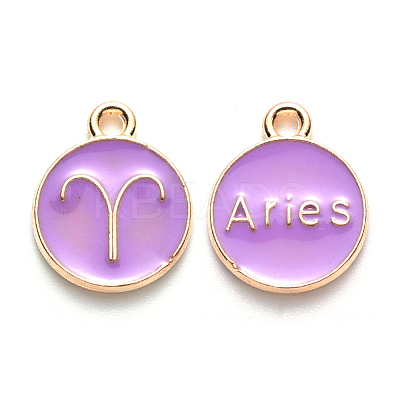 Alloy Enamel Pendants X-ENAM-S124-01B-01A-1
