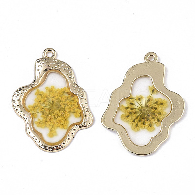 Epoxy Resin Pendants X-RESI-T045-028F-1