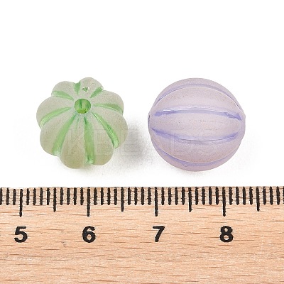 Frosted Transparent Acrylic Pumpkin Beads FIND-B065-05B-1