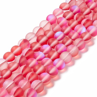 Synthetic Moonstone Beads Strands G-E573-01B-10-1
