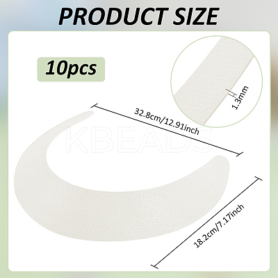 Plastic Hat Brim Board for Peaked Cap DIY-WH0060-83-1