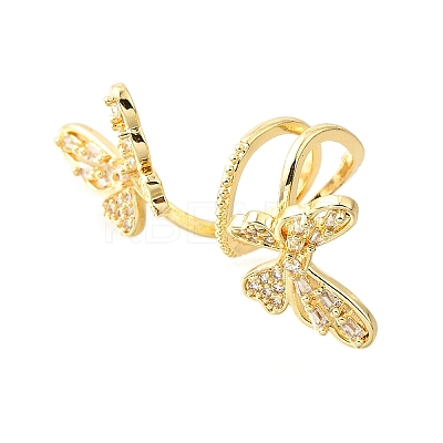 Brass Micro Pave Cubic Zirconia Pendants KK-V008-29G-1