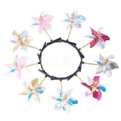 PE Plastic with Laser Alligator Hair Clips for Girl PHAR-TAC0007-05-1
