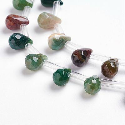 Natural Indian Agate Beads Strands G-J360-06-1