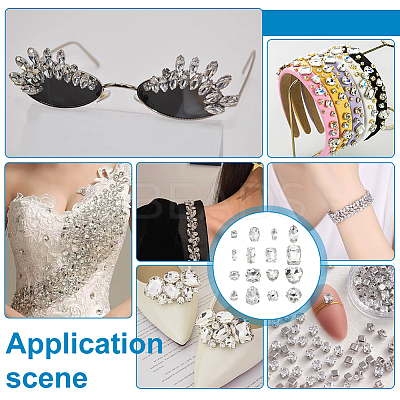 Sew on Rhinestone GLAA-FG0001-25B-1