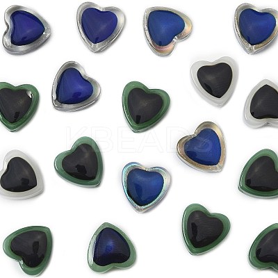 20Pcs 5 Colors Two Tone Glass Mood Beads GLAA-FS0002-33-1