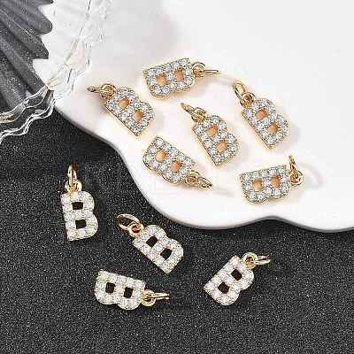 SHEGRACE Brass Micro Pave Clear Cubic Zirconia Pendants XGRQ29352-394G-B-1