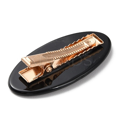 Oval with Word Love Resin Alligator Hair Clips LS-PHAR-D015-01F-1