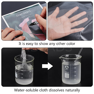 PA Embroidery Transfer Paper Water Soluble Film DIY-WH0678-28-1