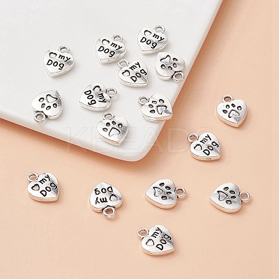 Tibetan Style Charms Pendants TIBEP-YW0001-64-1