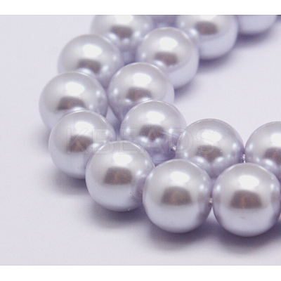 Eco-Friendly Dyed Glass Pearl Round Beads Strands HY-A002-8mm-RB004-1