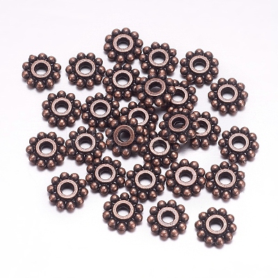 Gear Tibetan Style Alloy Spacer Beads LS-RAB145-NF-1