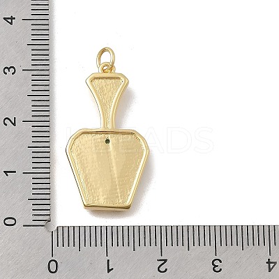 Brass Micro Pave Cubic Zirconia Bottle Pendants KK-D431-051A-01-1