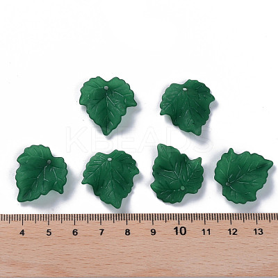 Autumn Theme Transparent Frosted Acrylic Pendants PAF002Y-29-1