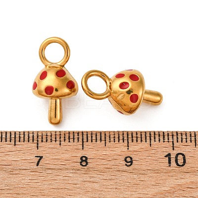304 Stainless Steel Enamel Pendants STAS-Q363-10B-G-1
