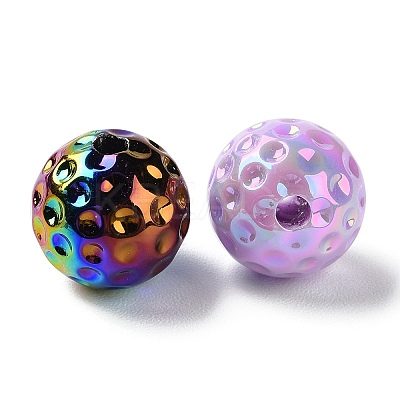 UV Plating Opaque Acrylic Beads SACR-F010-03A-1