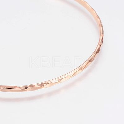 304L Stainless Steel Buddhist Bangles BJEW-G568-15RG-1