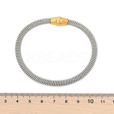 304 Stainless Steel Mesh Chain Bracelets for Women Men BJEW-Z087-19GP-1