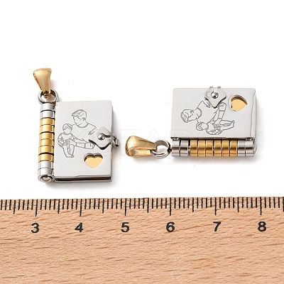 304 Stainless Steel Pendants SA-CBA694E-01GP-07-1