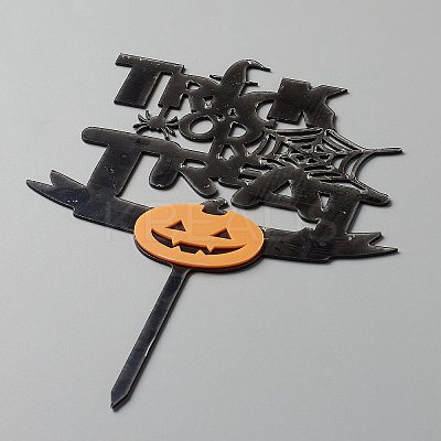 Acrylic Pumpkin & Word Cake Insert Card Decoration DIY-H109-06-1