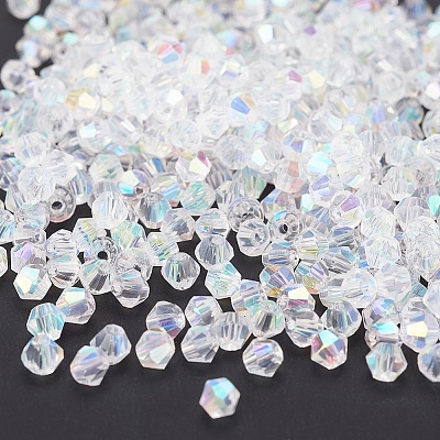 500Pcs Faceted Bicone Electroplate Glass Beads Strands EGLA-YW0001-08-1