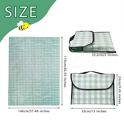 Portable Tartan Patern Non Woven Picnic Mat JX572B-01-1