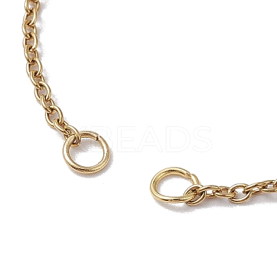 Adjustable 304 Stainless Steel Cable Chains Bracelets Making AJEW-JB01216-01-1