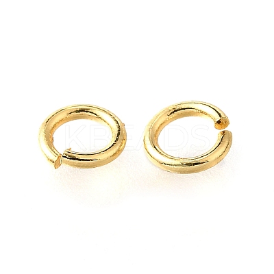 Brass Open Jump Rings KK-V007-004G-05-1