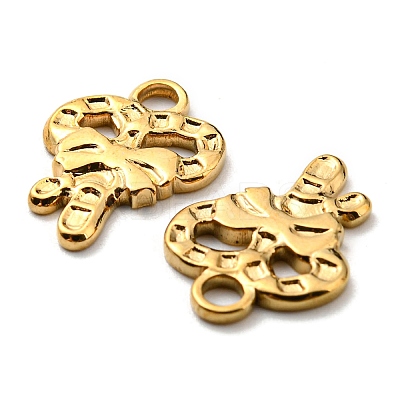 Ion Plating(IP) 304 Stainless Steel Charms STAS-Q248-04G-1