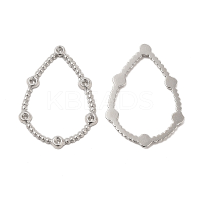Tarnish Resistant 304 Stainless Steel Linking Ring Rhinestone Settings STAS-A070-01P-1