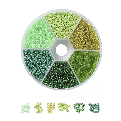 6 Colors 12/0 Glass Seed Beads SEED-X0052-03C-2mm-1