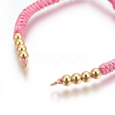 Nylon Cord Braided Bead Bracelets Making BJEW-F360-F01-1