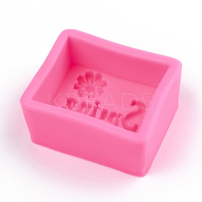Word Spring Silicone Molds X-DIY-R078-21-1