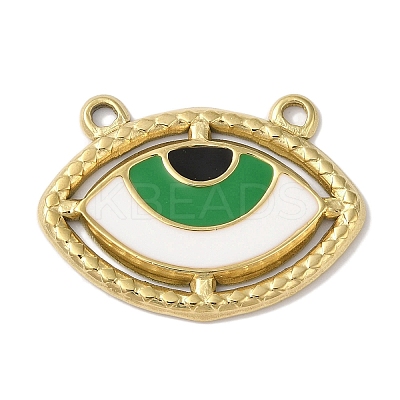 Ion Plating(IP) 304 Stainless Steel Enamel Pendants STAS-B067-01G-01-1