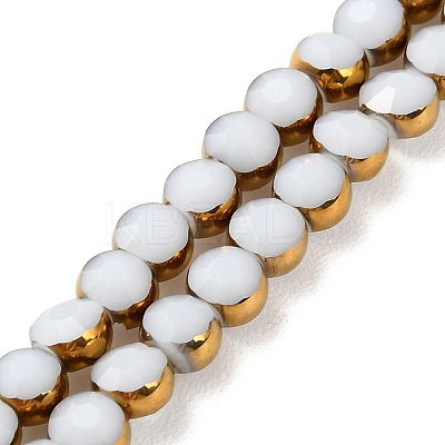 Electroplate Glass Beads Strands EGLA-A040-01C-1