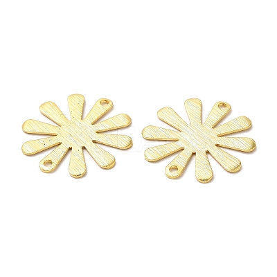 Rack Plating Brass Connector Charms KK-M250-04G-1
