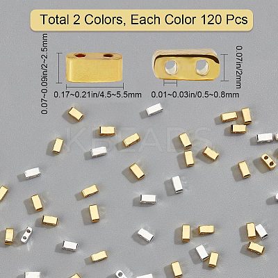 240Pcs 2 Colors Metallic Colours Glass Seed Beads SEED-CN0001-11-1