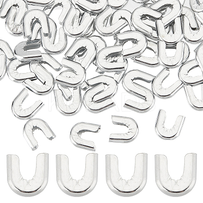 100Pcs Carbon Steel Fishbone Chain End Cap Cover FIND-GF0005-06-1