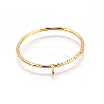 1/20 Yellow Gold Filled Stackable Rings Settings with Peg KK-Z116-01G-01-1