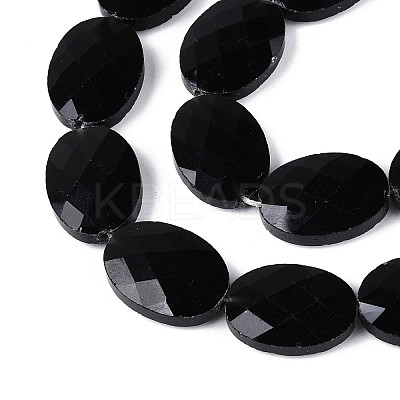 Natural Black Onyx(Dyed & Heated) Beads Strands G-S354-13x18-A01-1