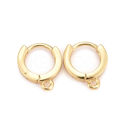 Brass Huggie Hoop Earring Findings LS-KK-Z020-03G-1