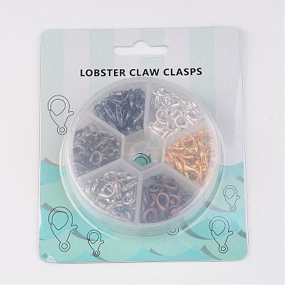 1 Box 240PCS 6 Colors Zinc Alloy Lobster Claw Clasps PALLOY-JP0002-1