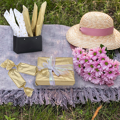 32Pcs 2 Style Rectangle Paper Bouquet Wrapping DIY-GF0011-31-1