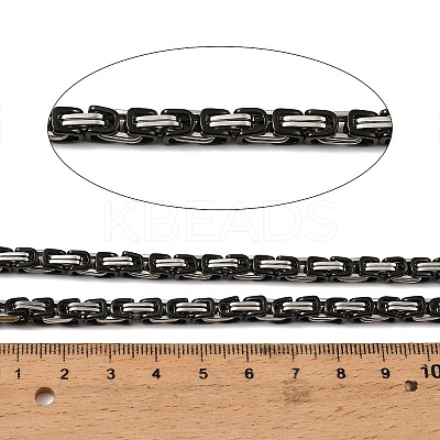 201 Stainless Steel Byzantine Chains SA-E001-14BP-05-1